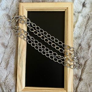 Erwin Pearl 36” Silver Tone Necklace